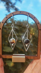 Montana Agate Pendulum Earrings