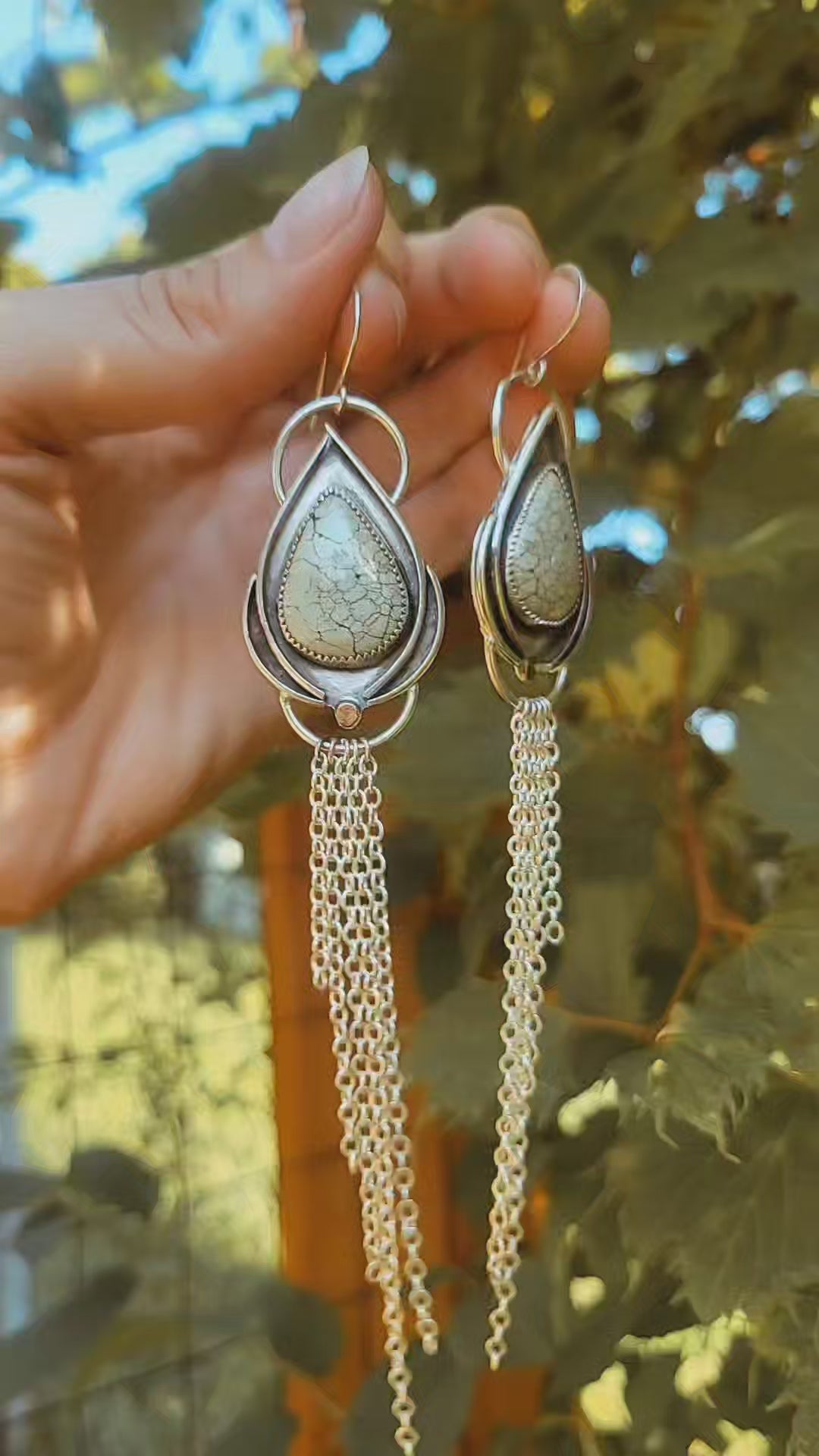 Egyptian Turquoise Chandelier Earrings