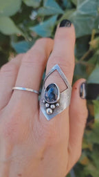 Pietersite Shield Ring
