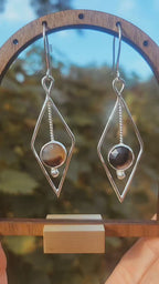 Montana Agate Pendulum Earrings