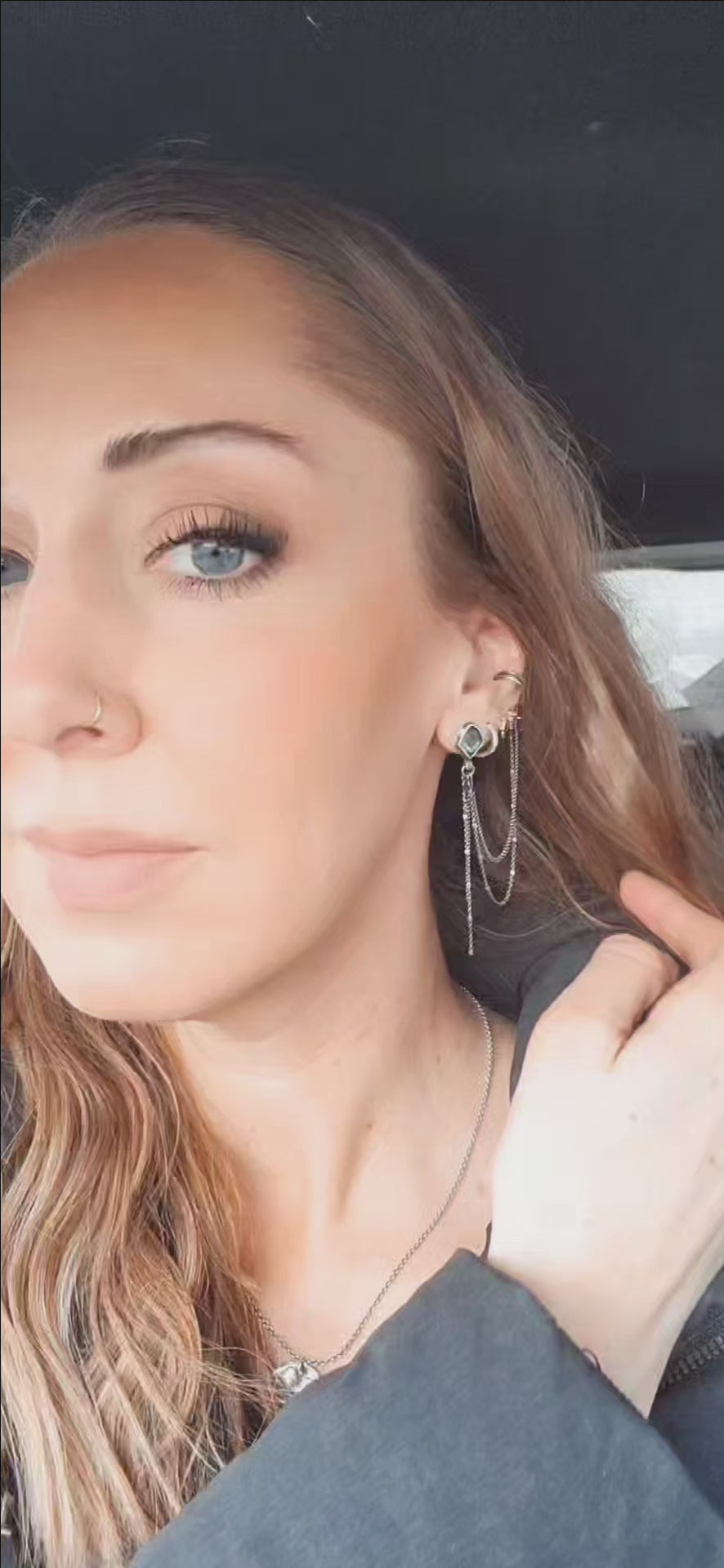 Geometric Peridot Earrings