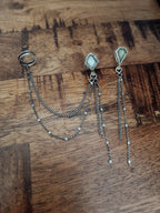 Geometric Peridot Earrings